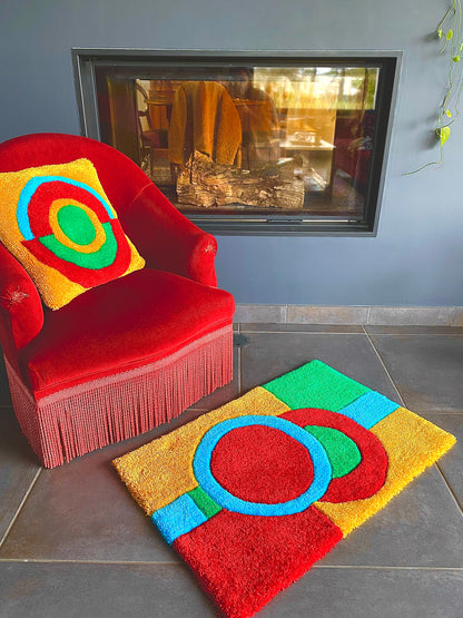 Le tapis cercles et rectangles